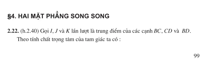 Bài 4: Hai mặt phẳng song song
